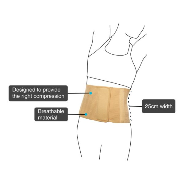 ABDOMINAL BELT (WIDTH 25CMS) - Vissco Rehabilitation