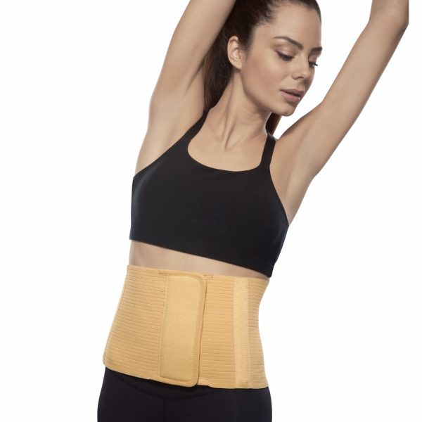 Vissco Post Pregnancy Support Abdomen Belt (8 Inches) | Helps the Weak Abdominal Muscles & Toning the Abdomen Muscles |Tummy Trimmer for Men and Women –(Beige) - Vissco Rehabilitation