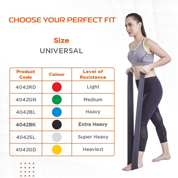 Vissco Physical Resistance Active Bands for Exercise, Workouts, Gym, Stretching, Yoga, Physical Therapy, Sports, Strengthening of Muscles & Joints - Vissco Rehabilitation