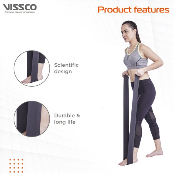 Vissco Physical Resistance Active Bands for Exercise, Workouts, Gym, Stretching, Yoga, Physical Therapy, Sports, Strengthening of Muscles & Joints - Vissco Rehabilitation