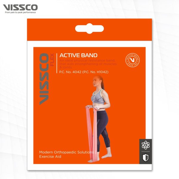 Vissco Physical Resistance Active Bands for Exercise, Workouts, Gym, Stretching, Yoga, Physical Therapy, Sports, Strengthening of Muscles & Joints - Vissco Rehabilitation